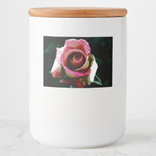 Etiqueta Para Comida rosa