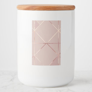 Etiqueta Para Comida Royal Pink Ceramic-Lid Jar