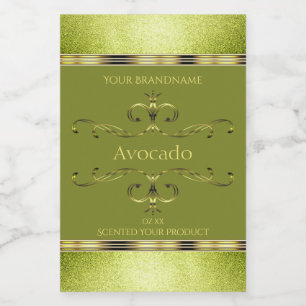 Etiqueta Para Comida Sello de Purpurina de marcas de productos de oro v