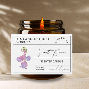 Etiqueta Para Comida Sello minimalista elegante de canela de pé
