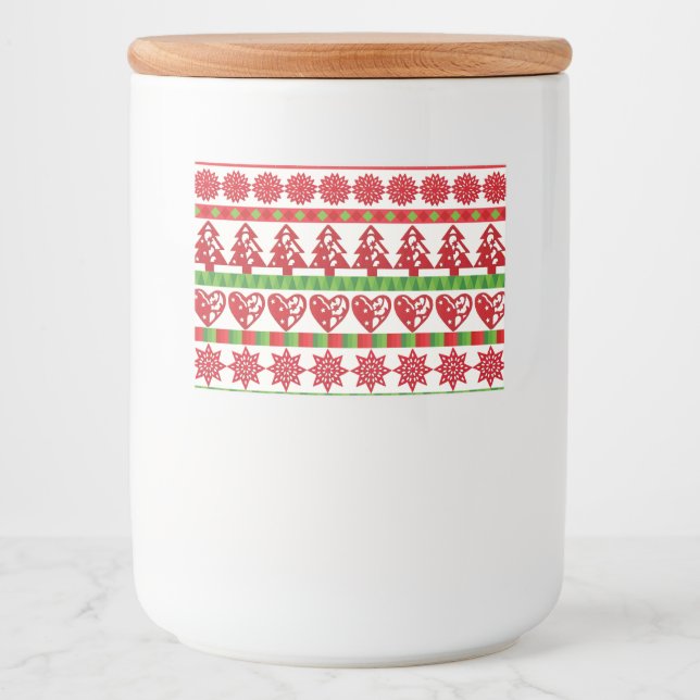 Etiqueta Para Comida Símbolos navidades (Anverso)