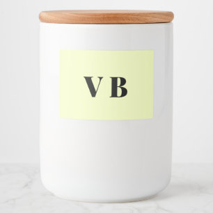 Etiqueta Para Comida simple minimal color sólido personalizado pastel p