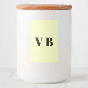 Etiqueta Para Comida simple minimal color sólido personalizado pastel p