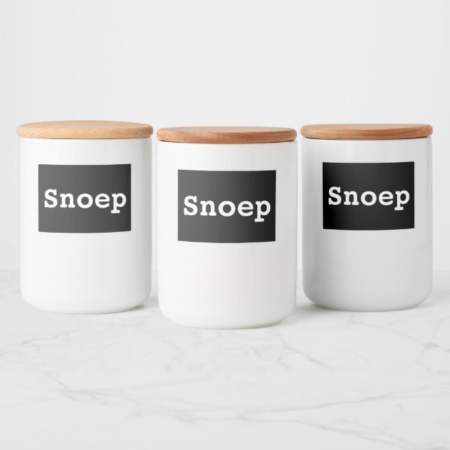 Etiqueta Para Comida Snoeppot labels | opbergpotten (Botellas)