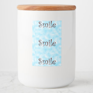 Etiqueta Para Comida Sonrisa
