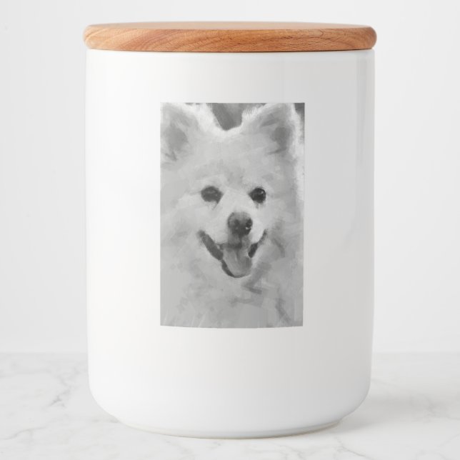 Etiqueta Para Comida Spitz japonés (Anverso)