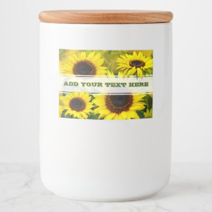 Etiqueta Para Comida Sunflower