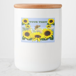 Etiqueta Para Comida Sunflower