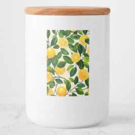 Etiqueta Para Comida "Sunny Lemon Storage Jar"