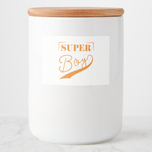 Etiqueta Para Comida Super Boy