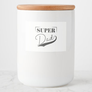 Etiqueta Para Comida Super Papá