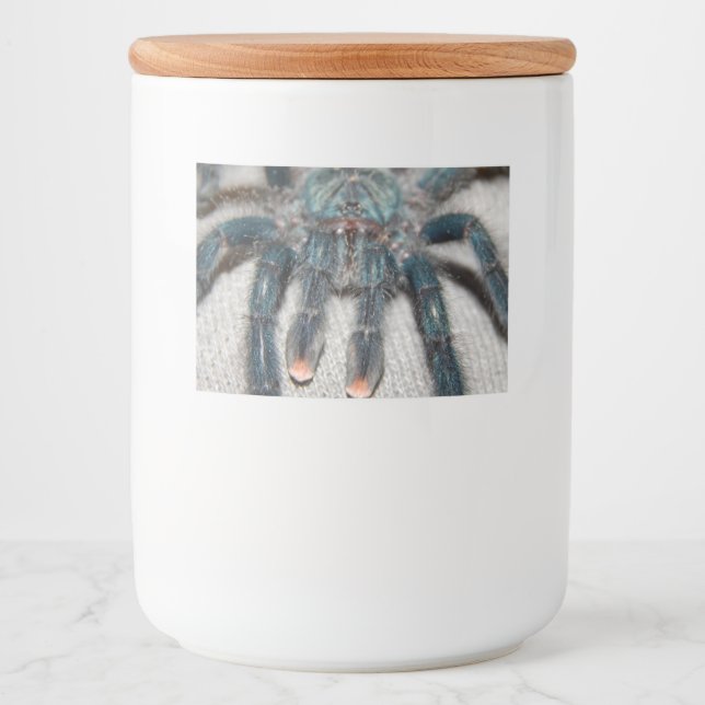 Etiqueta Para Comida tarántula azul (Anverso)