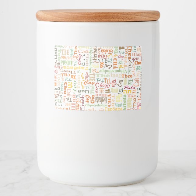 Etiqueta Para Comida Té (Anverso)