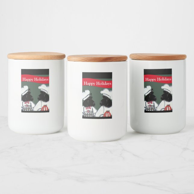 Etiqueta Para Comida Terrier Escoceses     (Botellas)