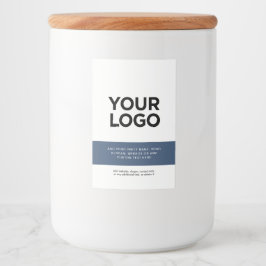 Etiqueta Para Comida Texto Profesional de Logo Empresarial Corporativo 