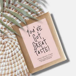 Etiqueta Para Comida Tienes un gran sello de caja de sabor etiquetado d