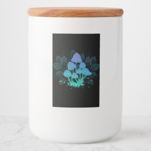 Etiqueta Para Comida Toadstools en Bushes