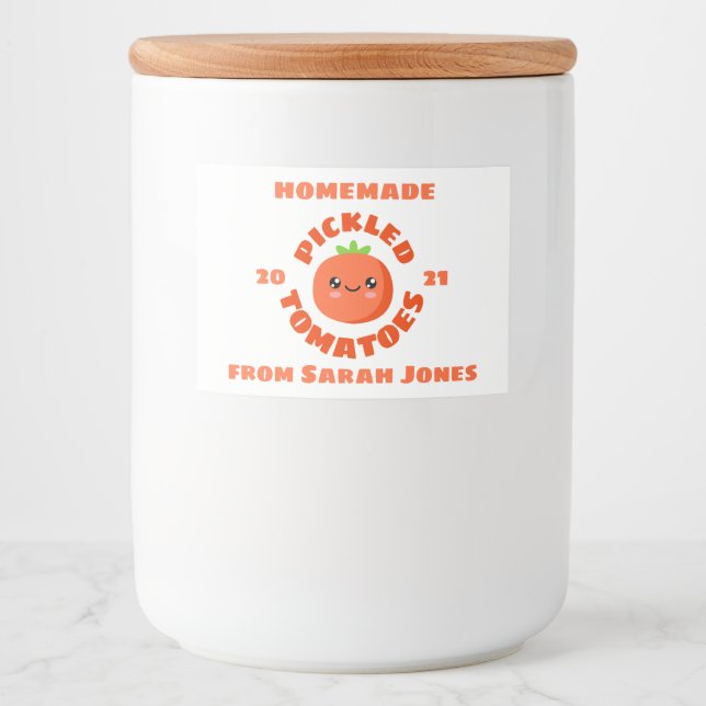 Etiqueta Para Comida Tomates caseros de pavo (Anverso)