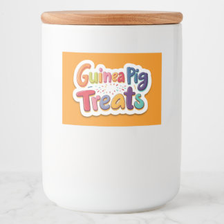 Etiqueta Para Comida Tratamientos de cerdos de Guinea