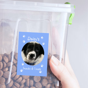 Etiqueta Para Comida Trato Mascota personalizado Jar