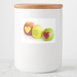 Etiqueta Para Comida Tres manzanas