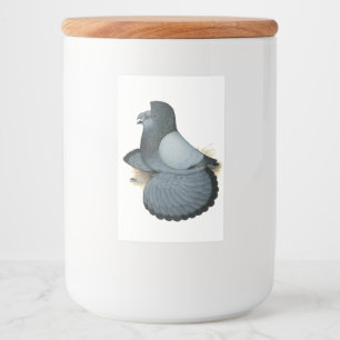 Etiqueta Para Comida Trumpeter Pigeon Blue Barless