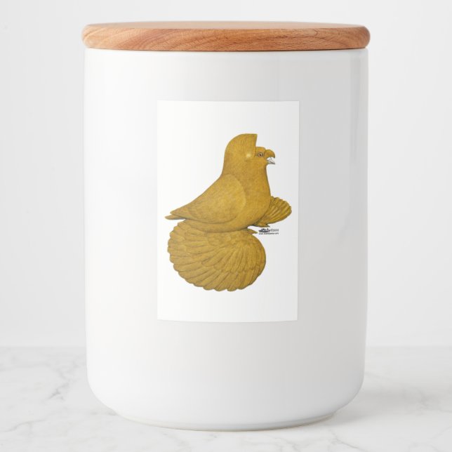 Etiqueta Para Comida Trumpeter Pigeon Yellow (Anverso)