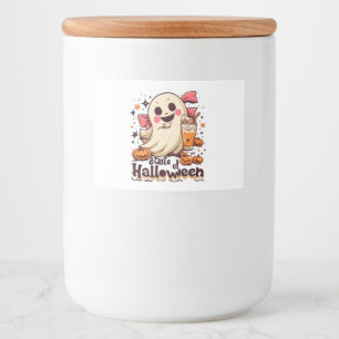 Etiqueta Para Comida Un Sabor de Halloween
