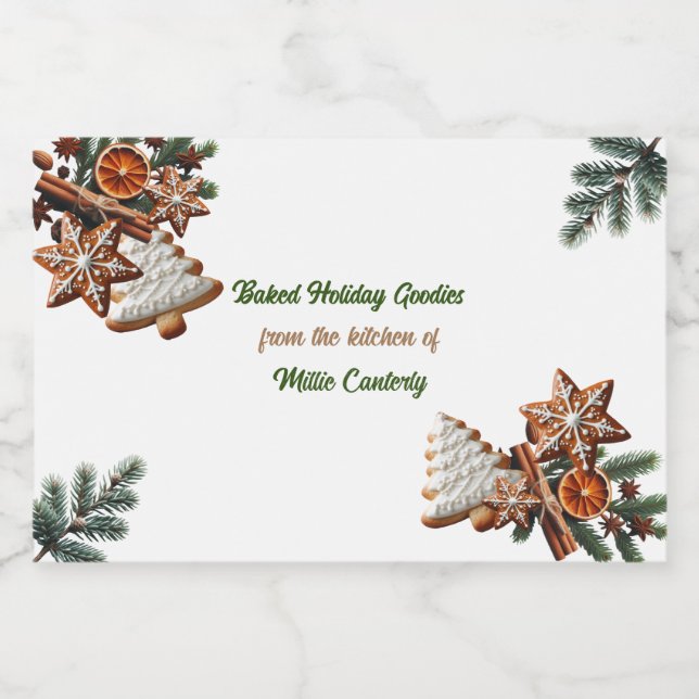 Etiqueta Para Comida Vacaciones en la cocina de (Etiqueta única)