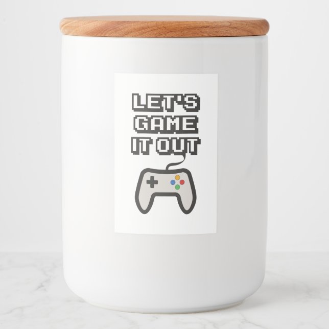 Etiqueta Para Comida Vamos a jugarlo (Anverso)