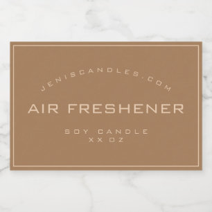 Etiqueta Para Comida Velas de estilo sencillo minimalista y rústico