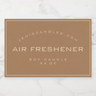 Etiqueta Para Comida Velas de estilo sencillo minimalista y rústico