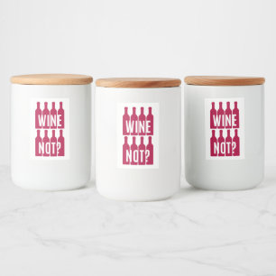 Etiqueta Para Comida Vino no