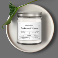 Vintage Minimalist Candle Label