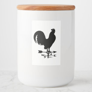 Etiqueta Para Comida Weathervane Rooster