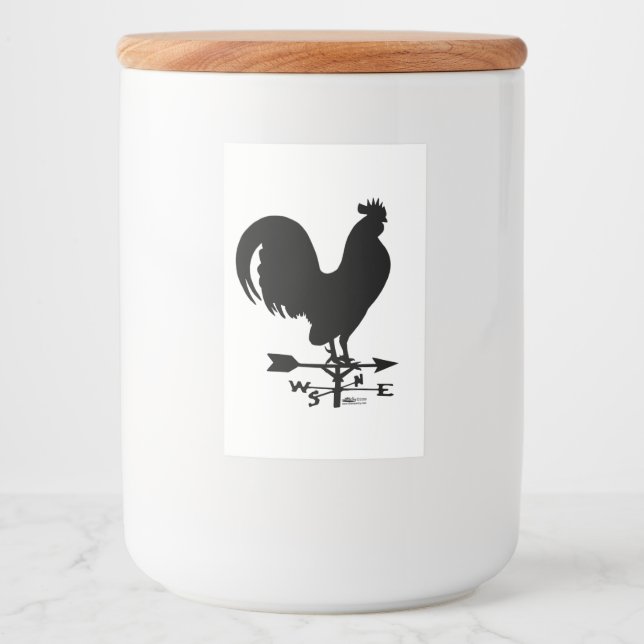 Etiqueta Para Comida Weathervane Rooster (Anverso)