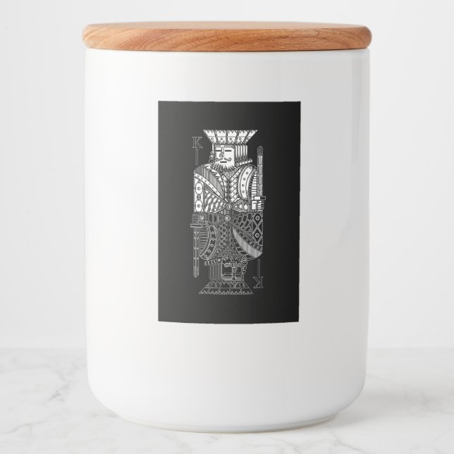 Etiqueta Para Comida Ying Yang King (Anverso)