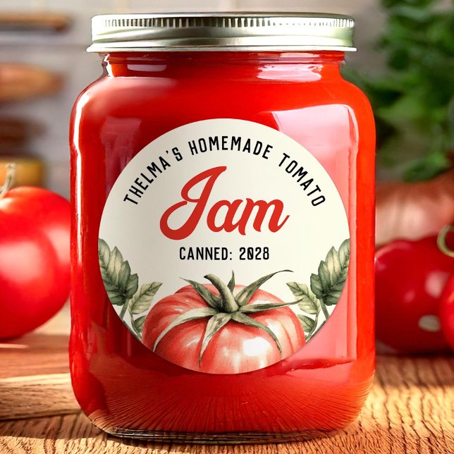 Etiqueta para conserva de mermelada de tomate (Subido por el creador)