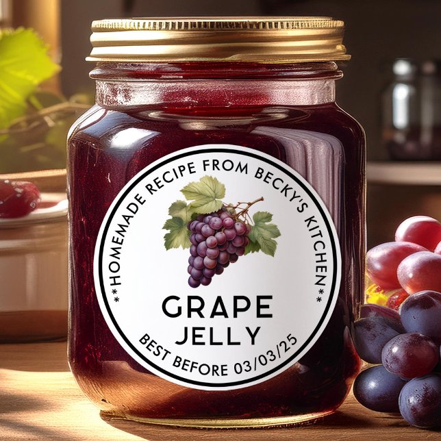 Etiqueta para conservas de Jalea de Uvas Rojas Cas (Subido por el creador)