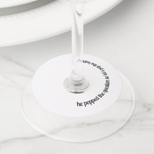 ETIQUETA PARA COPAS DE VINO