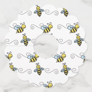 Etiqueta Para Copas De Vino Abejas