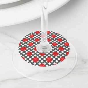 Etiqueta Para Copas De Vino Amor Y Alegría Vengan A Usted Nombre De Invitado D