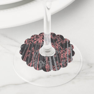 Etiqueta Para Copas De Vino Bambú 5