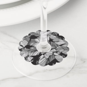 Etiqueta Para Copas De Vino Banana deja 3