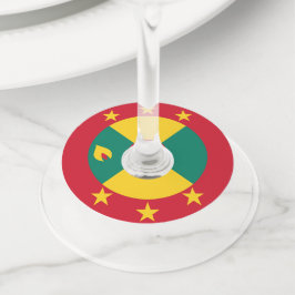 Etiqueta Para Copas De Vino Bandera de Granada