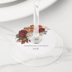 Etiqueta Para Copas De Vino Boda