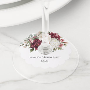 Etiqueta Para Copas De Vino Boda