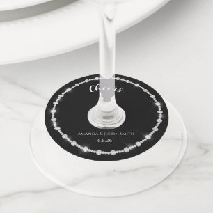 Etiqueta Para Copas De Vino Boda