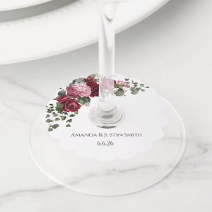 Etiqueta Para Copas De Vino Boda