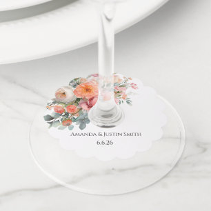 Etiqueta Para Copas De Vino Boda